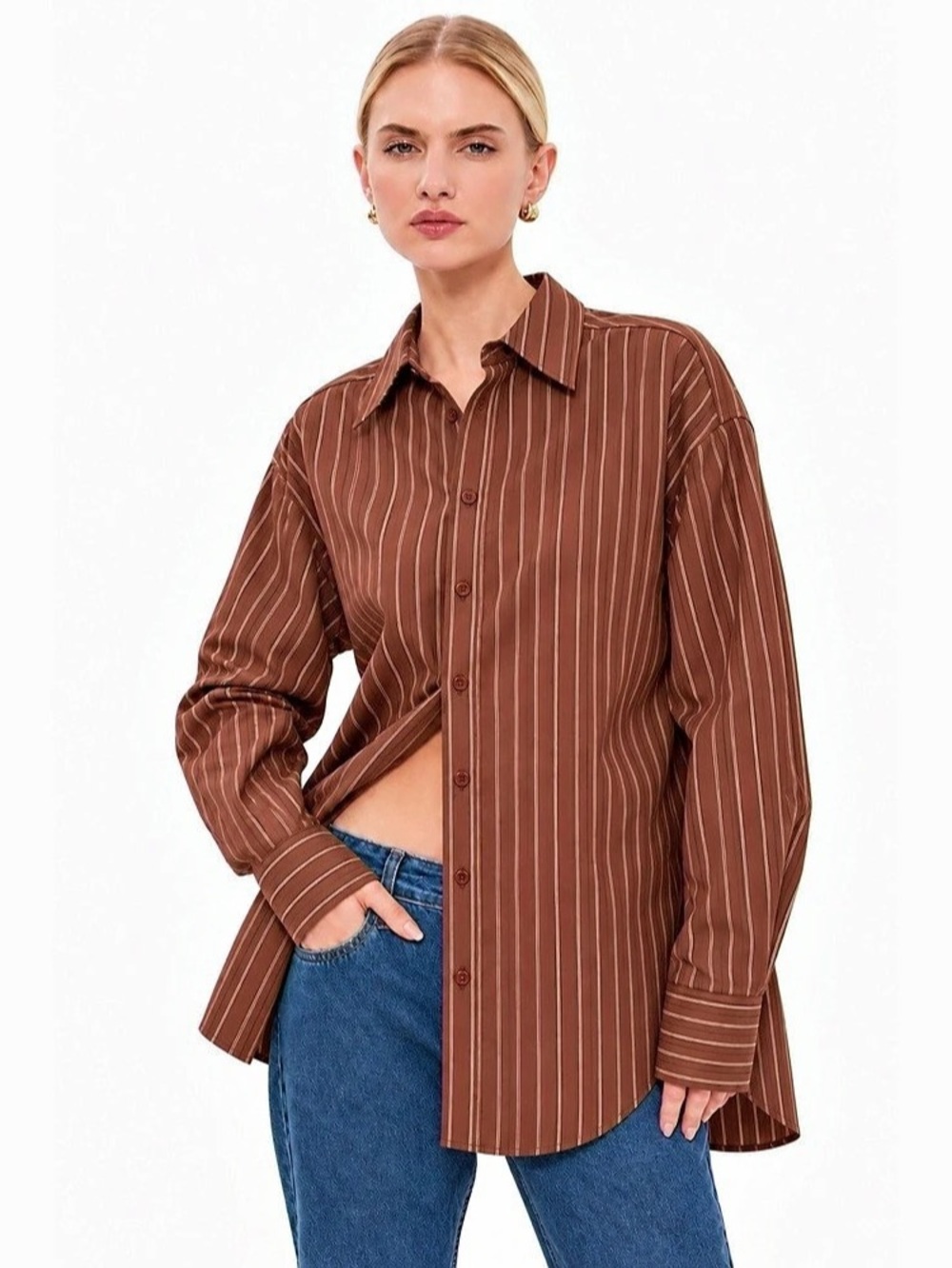 New w/ Tags Kule Shellona Striped Button Down size Medium.